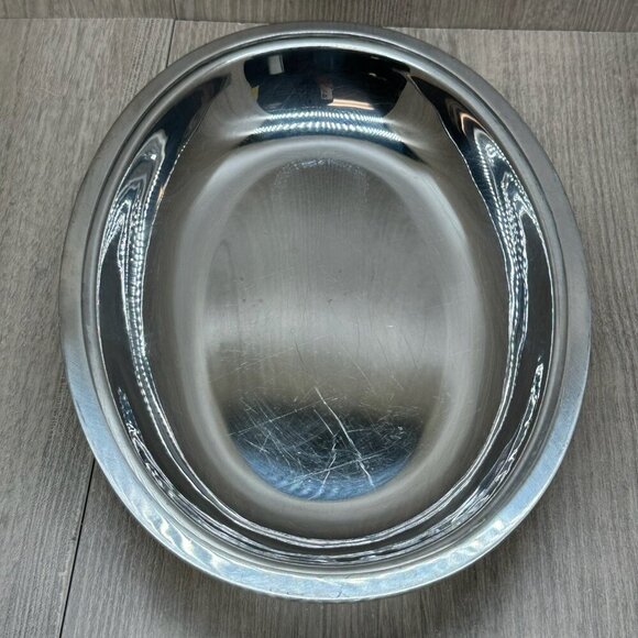 Vintage Stainless Steel 18/8 Covered Vegetable Serving Dish - Picture 11 of 15